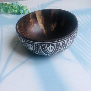 Bol en noix de coco créatif naturel végétalien biologique écologique avec incrustation de perles fabriqué à partir du Vietnam - Product Image 6