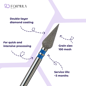 ดอกสว่านเจียรเล็บเพชรประสิทธิภาพสูง รุ่น Formula Profi ขนาด 4.0 มม. สีน้ำเงิน พรีเมียม - Product Image 2