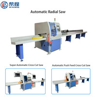 Sierra Madera CNC Automatica PLC OMRON Corte Transversal de Alta Resistencia Equipo para Palet de Madera