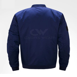 Custom Winter Men's Stand Collar Front Logo <b>Fleece</b> Bomber Jacket-Quick Dry & Breathable Wholesale OEM Service - Product Image 6