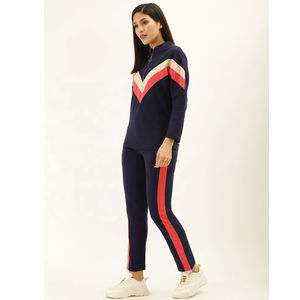 Woven labal OEM Nuevo último diseño de manga larga conjunto de chándal para mujeres Yoga Street Wear Casual Track suits - Product Image 3