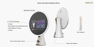 Vercon Smart Beauty Mirror Magic Makeup Mirror Android11 Touchcreen AI Skin <strong>Analysis</strong> Video <strong>Tutorial</strong> LED Lighting Wifi Bluetooth - Product Image 6