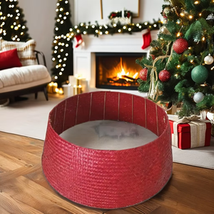 Chrismart Elegante soporte para árbol de Navidad con accesorios que incluyen un lujoso collar de árbol - Product Image 4