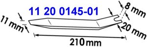 Herramienta ITA de 210 mm para Remover Clips de Tapicería de Nylon y Fibra de Vidrio, Operada Manualmente - Product Image 4
