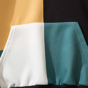 Vente en gros personnalisé patché 100% coton imprimé multicolore lourd vintage fermeture éclair automne sweat à capuche pour hommes - Product Image 4