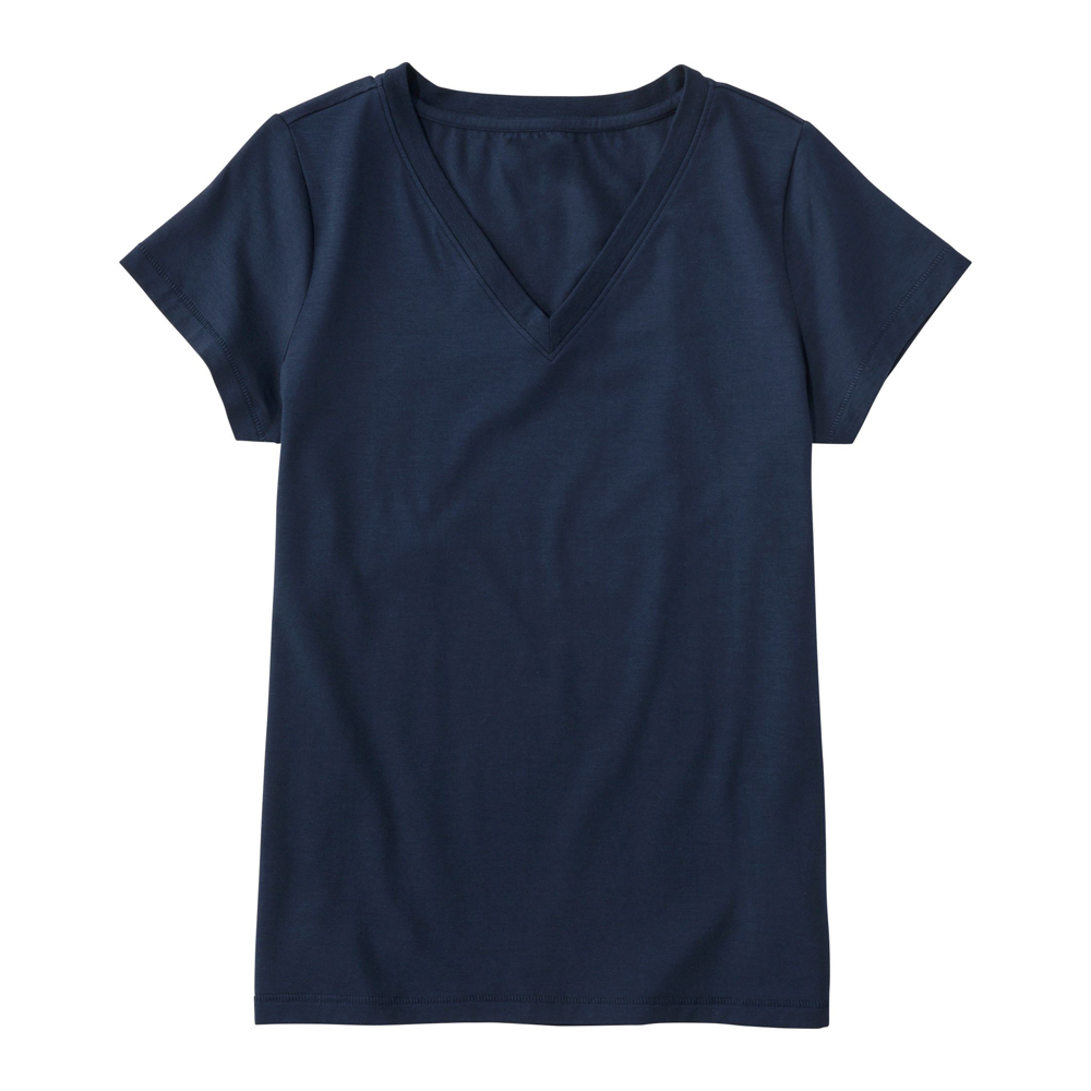 Women's Soft Stretch 100% Cotton Tee Short-Sleeve V-Neck T-Shirts OEM Custom Logo Shirt Plus Size Women's Summer Gym Sportswear