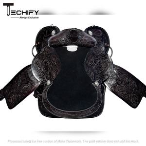 Selle de cheval de dressage anglaise personnalisée et durable Selle occidentale confortable en cuir véritable pour l'équitation quotidienne - Product Image 2