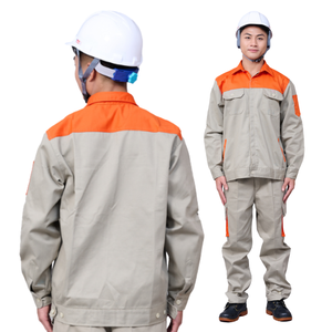 Bán buôn người đàn ông bảo hộ lao động áo khoác quần Set ánh sáng màu xám polyester cotton pha trộn đa túi đồng phục Chuyên Nghiệp Tất cả các kích cỡ có sẵn - Product Image 1