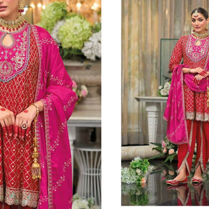 Salwar kameez diseño ropa de fiesta ropa para adultos ropa India paquistaní bordado Sajni hit diseño - Product Image 1