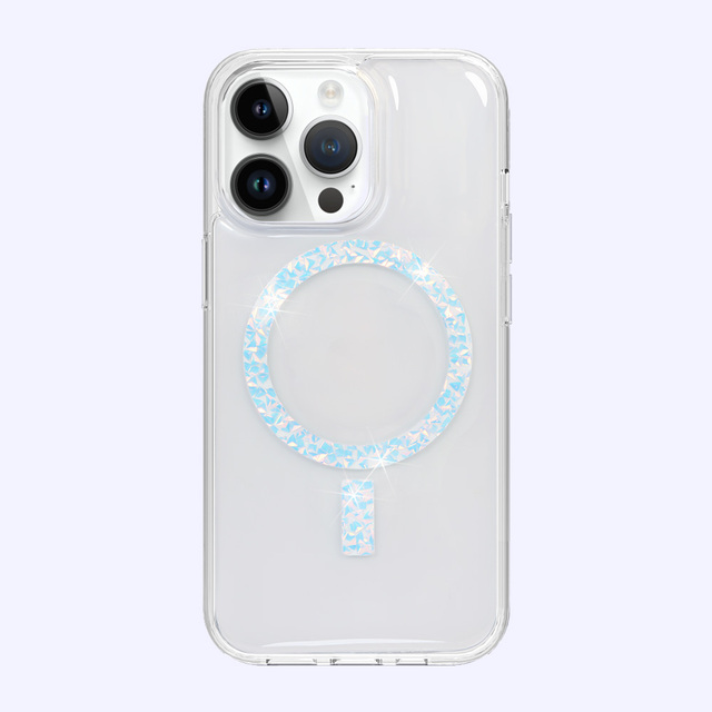 Shenzhen Hot Sale Manufacture Special Shinning Glitter Magnetic PC TPU Mobile Phone Case for Iphone 15 14 Pro Max
