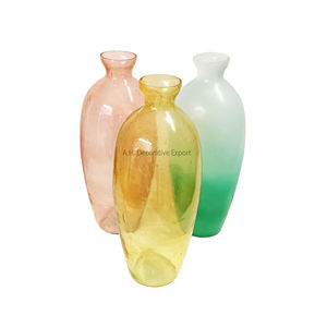 Jarrón de cristal colorido creativo de estilo nórdico para decoración del hogar de bodas, nuevo jarrón moderno, jarrón cilíndrico de cristal colorido al mejor precio - Product Image 4