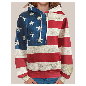 Nuevo diseño de sublimación, sudaderas con capucha informales personalizadas, jersey con estampado de bandera de país, sudaderas con capucha de mujer adulta de alta calidad de Color sólido - Product Image 1