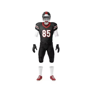 Vente en gros d'uniformes de football américain pour adultes et jeunes, jaune noir, conception entièrement par sublimation, meilleur prix de vente raisonnable - Product Image 6