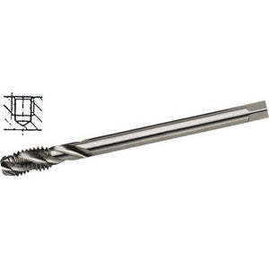 Machos de máquina con certificación ISO DIN 13 (DIN 376) métricos de paso fino M con 6h HSSGE, tipo helicoidal 35, para orificios ciegos de aproximadamente 35 mm - Product Image 1