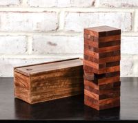 Tour de blocs en bois moderne et écologique avec logo personnalisé, bois de haute qualité, prix d'usine bas