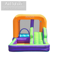 Château gonflable pour enfants, prêt à être expédié, de haute qualité, avec accessoires complets, idéal pour les rassemblements d'été dans la cour.