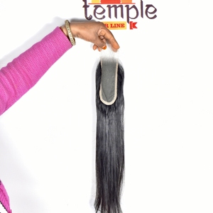 Extensiones de Cabello Humano Natural sin Procesar de la India, Color Negro Natural, Ondulado Profundo para Mujeres, Cierre 2x6 - Product Image 3