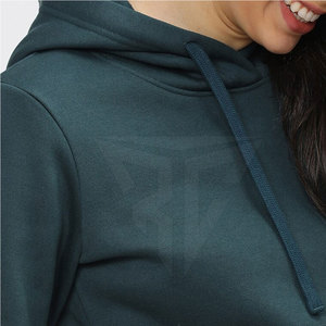 Sudaderas con Capucha Personalizadas para Mujer, Color Sólido, 100% Algodón, Estilo Casual, Forro Polar, Secado Rápido, Transpirables, con Logotipo Personalizado - Product Image 6