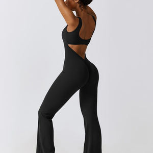 Leggings Deportivos de Yoga y Gimnasio con Efecto Scrunch, Conjuntos de Pantalones Deportivos para Mujer, Mono Deportivo sin Espalda de Una Pieza - Product Image 5