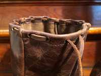 Eksportir India menawarkan dompet koin kulit antik coklat dan tas serut tas perhiasan elegan dengan harga grosir