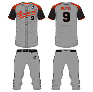 Conjuntos de uniformes de béisbol de manga larga para hombres de alta calidad, traje de sublimación transpirable de talla grande disponible para béisbol y softbol - Product Image 6