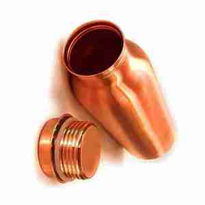 ขวดน้ำไร้สาร BPA ทำจากทองแดงเป็นมิตรกับสิ่งแวดล้อมกันการรั่วใช้ในโรงเรียนผลิตจากอินเดีย - Product Image 6