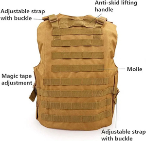 Chaleco de camuflaje para acampar de alta calidad, chaleco de camuflaje duradero ajustable profesional personalizado para chaleco de actividades al aire libre - Product Image 4