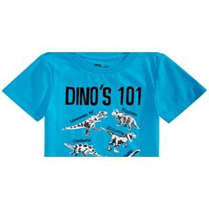Maglietta a Collo Alto per Bambino Epic Threads, Design Dinosauri Blu, 100% Cotone Jersey, Taglia 5 per Bambini Piccoli - Product Image 2