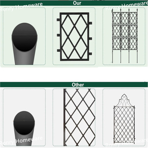 Support de jardin <span class=keywords><strong>en</strong></span> fer pour plantes grimpantes avec design tressé, pour haies et fleurs - Rectangulaire moderne thermolaqué 160x85cm - Product Image 5