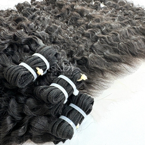 Extensions de cheveux humains du Vietnam couleur naturelle fermeture simple et double nœuds naturels et cheveux humains frontaux Vietnam - Product Image 2