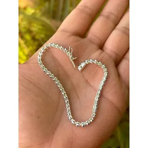 925 Silver Fashion Tennis <b>Bracelet</b> with Blue Sapphire Elegant and Luxurious Accessory - Product Image 4