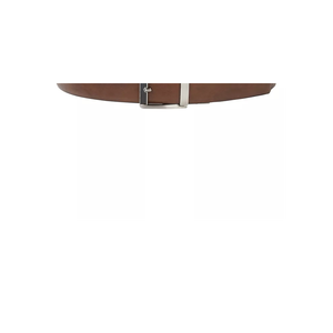 Cinturón Reversible de Cuero Genuino para Hombre, Negro por un Lado y Marrón por el Otro, Hebilla de Aleación, Talla Mediana (34-36) - Product Image 3