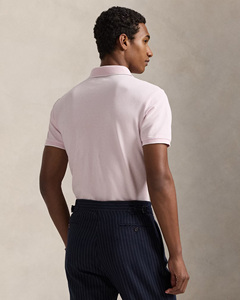 Nuevo logotipo personalizado de marca de moda 100% algodón Slim Fit Stretch Oxford Pink Polos de hombre para golf y ropa de negocios informal - Product Image 4