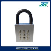 Cadenas numérique à combinaison à bouton-poussoir en alliage de zinc robuste, pour usage commercial, OEM