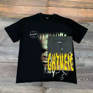 T-shirt Streetwear surdimensionné pour hommes de haute qualité | T-shirt graphique coupe lourde Logo personnalisé T-shirt de créateur en coton - Product Image 1