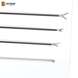 Soporte de aguja laparoscópica para uso quirúrgico, mandíbula recta y curvada, Kit de Cirugía de 5mm y 330mm de longitud, soporte de aguja de tijera quirúrgica - Product Image 6