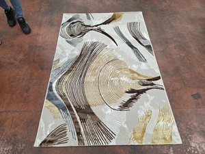 Tapis en cuir Adiva - Résistant aux taches - Design moderne - Fabriqué en Turquie - Pour salon et chambre à coucher - Product Image 6