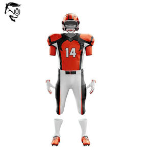 Uniformes de football américain personnalisés de haute qualité vêtements de sport respirants à séchage rapide ensembles de numéros imprimés courts toutes les tailles disponibles - Product Image 2