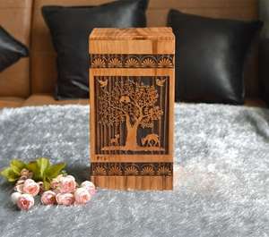 <b>Pine</b> Wood Urn for Human Ashes Tree of Life Wooden <b>Box</b> Personalized Cremation for Ashes Handcrafted Large Wooden Urn <b>Box</b> - Product Image 4
