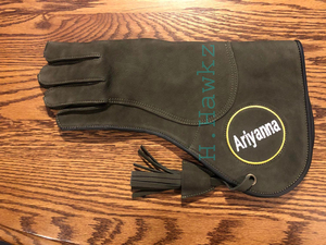 Gant de fauconnerie personnalisé avec votre propre logo, motif uni, respirant, en Cordura, unisexe, pour la chasse, avec logo brodé - Product Image 4