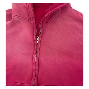 Sweat à capuche vintage en éponge française délavé de haute qualité pour hommes 100% coton Streetwear sweat à capuche avec fermeture éclair sur mesure Basics Hoodies - Product Image 6