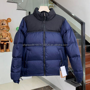 Chaqueta de Invierno y Otoño Personalizada para Hombre, Cuello Alto, Cierre de Cremallera, Diseño Sólido, Estilo Urbano, Servicio OEM, Logotipo Frontal - Product Image 1