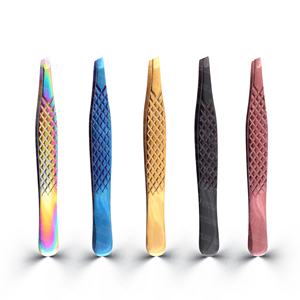 Ensemble de pinces à épiler professionnelles en acier inoxydable, best-seller, ergonomiques, durables, outil de beauté professionnel - Product Image 1