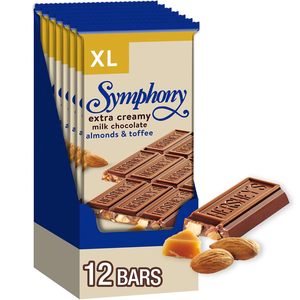 HERSHEY'S SYMPHONY Chocolate Almond Toffee XL, Barras de Chocolate, 4.25 oz (16 Piezas, Paquete de 12) - Product Image 3