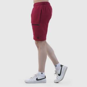 กางเกงขาสั้นออกกำลังกาย Swift Maroon XS ผ้าฝ้าย 100% สวมใส่สบาย กางเกงเบอร์มิวดาสำหรับเล่นกีฬา ตกแต่งโลโก้แบบกำหนดเอง ผ้าโพลีเอสเตอร์ถักทอ - Product Image 1
