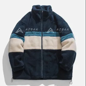 Heren Premium Kwaliteit Fleece Full Rits Zwaargewicht Trui Casual Jassen Winter Warm Outdoor Custom Sherpa Jas