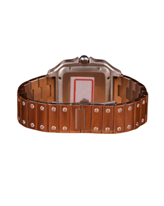 Reloj de Pulsera Monocromático con Esfera de Oro Blanco Completamente Engastada con Moissanita VVS, Esfera Blanca Oscura, Calidad Superior, Brillante para los que Marcan Tendencia - Product Image 4