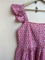Robe Courte Bohème à Imprimé Floral pour Femme en Coton – Idéale pour l'Été, la Plage, Décontractée, Légère, Écologique, Lavable, Respirante, Taille Naturelle