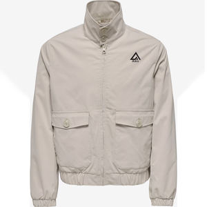 Blouson de moto confortable pour hommes, grandes tailles, service personnalisé, col montant, placement du logo sur le devant, enduit – Vente en gros - Product Image 1