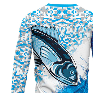 Venta al por mayor logotipo personalizado precio barato hombres pesca camisa personalizada sublimación impresión ligera hombres pesca camisa OEM servicio - Product Image 5